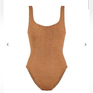 Hunza G Tan One Piece Swimsuit